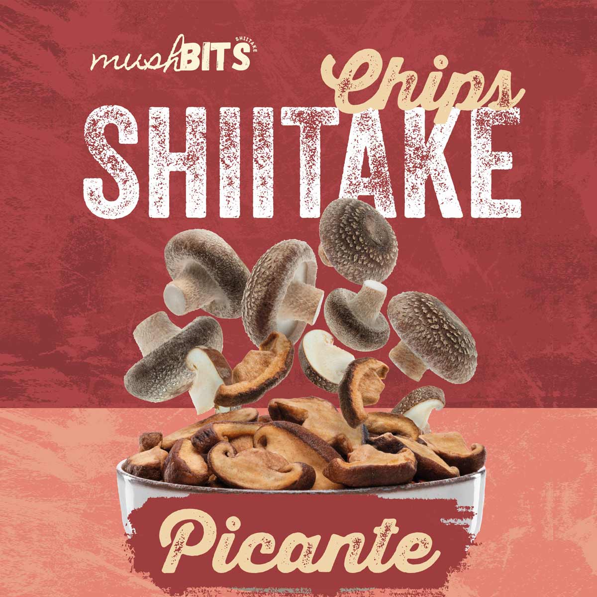 Chips Shiitake Picante caja 20 uds. - Imagen 3