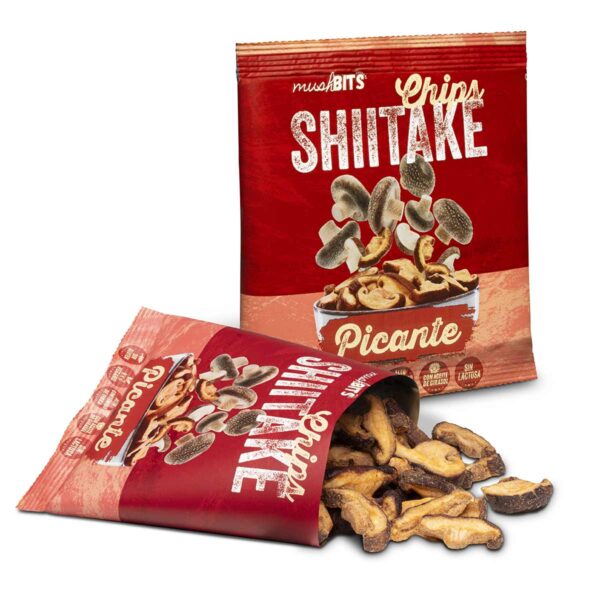 Chips Shiitake Picante caja 20 uds. - Imagen 4